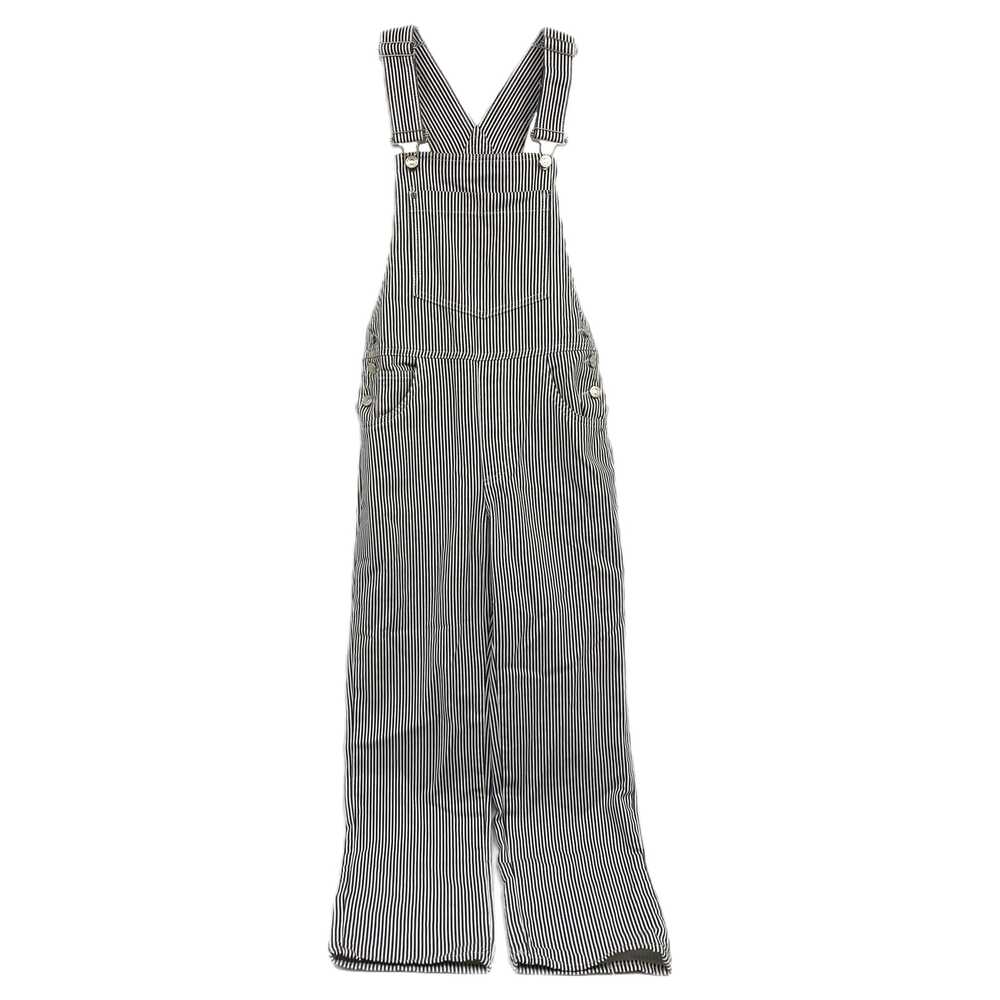Mango Black White Striped Overalls | Women’s XS
